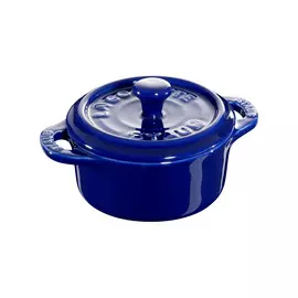 Кокотница Staub 200мл, d10см, керамика, тёмно-синий, для СВЧ, духовки