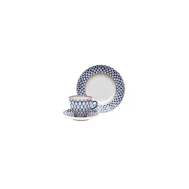 Комплект 1/3 "Кобальтовая сетка" "Тюльпан" (кофейный)