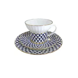 Комплект 1/3 "Кобальтовая сетка" "Волна"