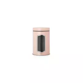 Контейнер для сыпучих продуктов с окном 1,4л (чайная роза)