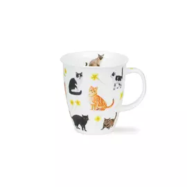 Кружка Dunoon "Кошки в желтых цветах.Невис" 480мл