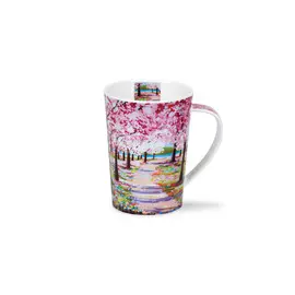 Кружка Dunoon "Лесная тропа.Аргайл" 500мл (розовая)