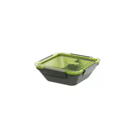 Ланч-бокс "BENTO BOX " 0,9л (со вставкой сер/зелен)