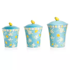 Набор банок для печенья Certified Int. "Лимоны" (1,4л, 1,7л, 3,1л), 3шт