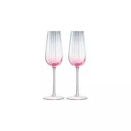 Набор бокалов для шампанского LSA International, "Dusk", 250мл, розово-серый, 2шт.