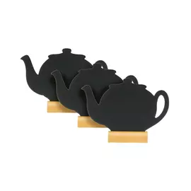 Набор досок "Чайник" 3шт на деревянной основе, маркер