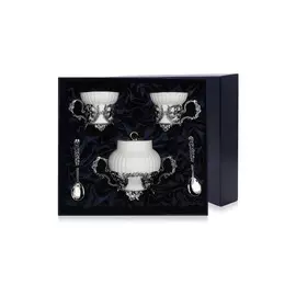 Набор из 5пр "Симфония" (сах+2чаш+2лож)+футляр