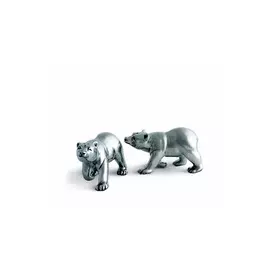 Набор из солонки и перечницы Vagabond House "Лесные истории.Медведи" 6см