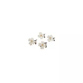 Набор колец для салфеток Michael Aram "Цветок кизила" 4см, 4шт