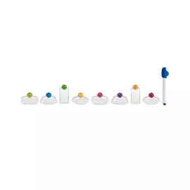 Набор маркеров с фломастером для бокалов 9пр "Trudeau"