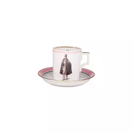 Набор подарочный чайный "Modes de Paris" "Гербовая" (розовый)