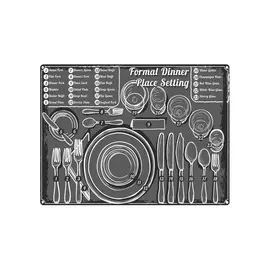 Набор подставок на пробке Top Art Studio Этикет 40х29см, 4шт