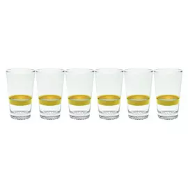 Набор стаканов для воды ViDiVi "Мозаико.Золотая лента" 420мл, 6шт