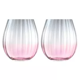 Набор стаканов LSA International, "Dusk", 425м, розово-серый, 2шт.