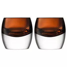 Набор стаканов LSA International, "Whisky Club", 230мл, коричневый, 2шт.