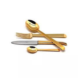 Набор столовых приборов 6/24 "ERGO GOLD" "CUTIPOL"