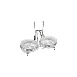 Набор вазочек для варенья с ложками Queen Anne 11,5см,сталь,посеребрение, (5 предметов)