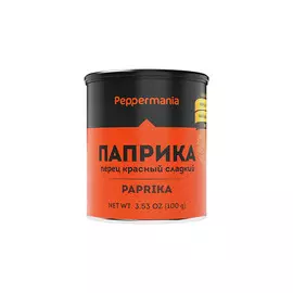 Паприка сладкая молотая Peppermania, банка 100г