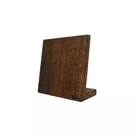 Подставка магнитная на 5 ножей настольная, дуб (темно-коричневый)