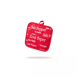 Прихватка для горячего 20х20см "Соль и Перец" (красная)