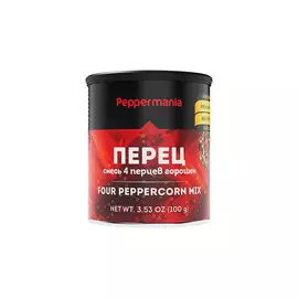 Приправа Peppermania "Смесь 4 перцев", банка 100г