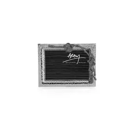 Рамка для фото Michael Aram "Чёрная орхидея" 10х15см (серебрист.)