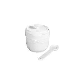 Сахарница с ложкой 250мл, керамика, белый