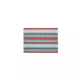 Салфетка подстановочная 30,5х46см "Штрих" (серо-красная)