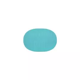 Салфетка подстановочная овальная 33х46см "Рубчик" (аква)