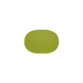 Салфетка подстановочная овальная 33х48см "Рубчик" (зеленый)