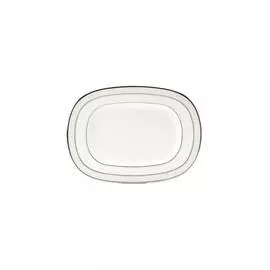 Селедочница Noritake "Монтвейл, платиновый кант" 22,5см