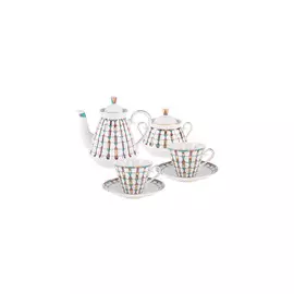 Сервиз 6/14 чайный Лучистая "Геометрия цвета"