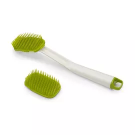 Щетка для мытья посуды с запасной насадкой Joseph Joseph, CleanTech, бело-зеленая