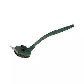 Щетка-спонж для чистки решётки зелёная ручка