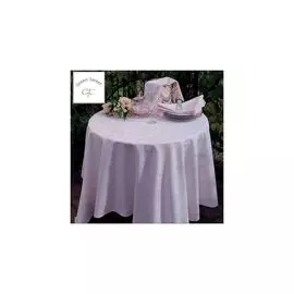 Скатерть 175х300см "Ленточки" (розовая)