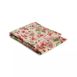 Скатерть круглая д.220см "Боттаро" Красные Пионы