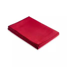 Скатерть однотонная льняная 140х240см бордо