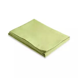 Скатерть однотонная льняная 140х240см зеленая