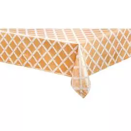 Скатерть прямоугольная 178х310см "Лавровый лист" (золотая)