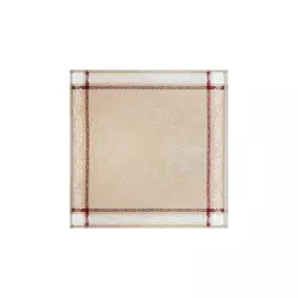 Скатерть жаккардовая Василиса "Волга" 84х84см бежевый, бордо, п/у