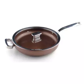 Сковорода глубокая с крышкой ZANUSSI "Siena" 28см антипригарная, для индукции, духовки