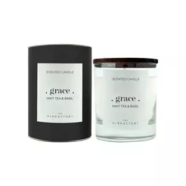 Свеча ароматическая Ambientair The Olphactory GRAСE Black Мята и базилик 40 ч