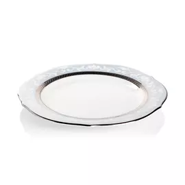 Тарелка акцентная Noritake "Хэмпшир,платиновый кант" 23см