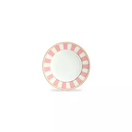 Тарелка десертная Noritake "Карнавал" 21см (розовая полоска)