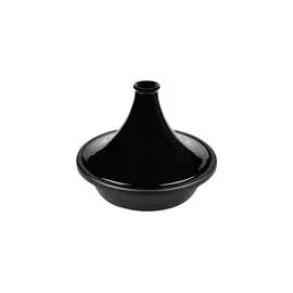 Тажин 3,3л,31см Le Creuset чугун,чёрный,для индукции,духовки (Shiny Black)