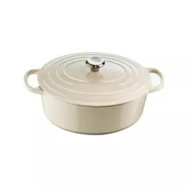 Утятница 4,7л,29см Le Creuset чугун,кремовый,для индукции,духовки (Creme)