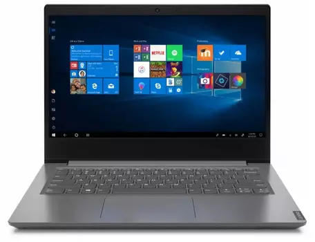14" Ноутбук Lenovo V14-IGL 1920x1080, Intel Celeron N4120 1.1 ГГц, RAM 4 ГБ, SSD 256 ГБ, Intel UHD Graphics 600, без ОС, 82C20018RU (Серый)