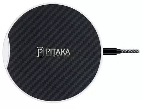 Беспроводная сетевая зарядка Pitaka MagEZ Pad (Черно-Белый)