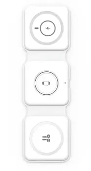 Беспроводная зарядка WIWU M6 Power Air 3in1 Wireless Charge 15W USB-C (Белый)