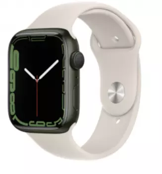 Часы Apple Watch Series 7 GPS 45mm Aluminum Case (Белый, Зелёный)